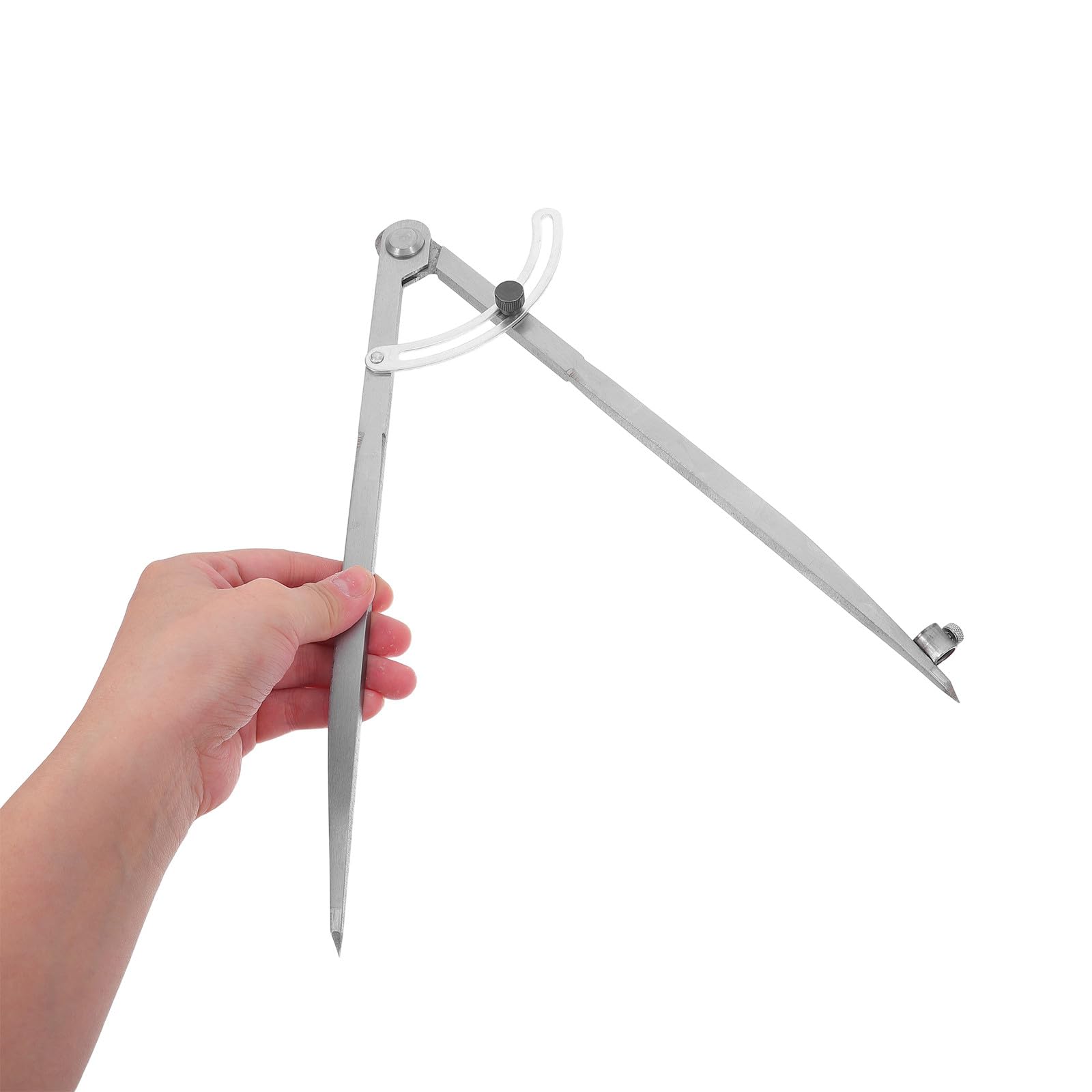 Uonlytech Compasso in metallo: compasso da disegno per falegnameria - può essere utilizzato per disegnare con una matita - regolabile fino a un raggio di 300 mm per progetti di lavorazione del legno.