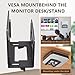 Adjustable Small Device Wall Mount or VESA Mount Behind Monitor, Cable Box Holder, Wifi Router Stand, Modems Mount Rack, for Streaming Media Player/Switch/WII/Power/Mini pc/mac Mini/OptiPlex MFF etc