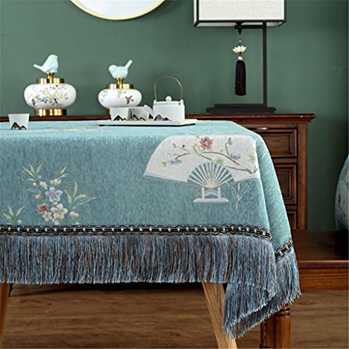 Nappe rectangulaire style chinois tissu de couverture table basse carrée dentelle HGCHH
