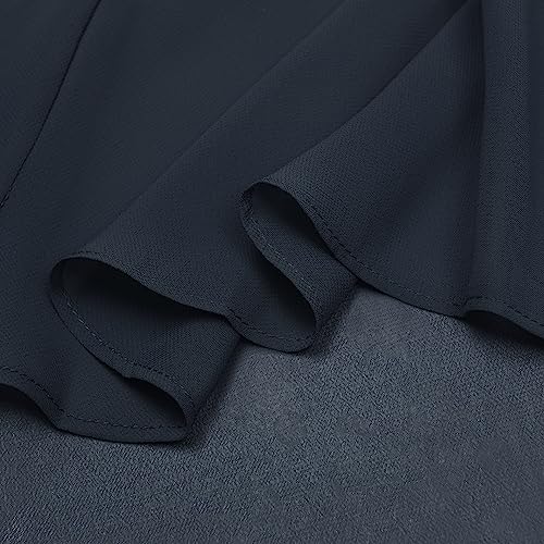 Bolerose weich Hochzeit Umhängetuch Abend Durchsichtiges Chiffon Überwurf Umhang Schultertuch (Nachtblau, Einheitsgröße)