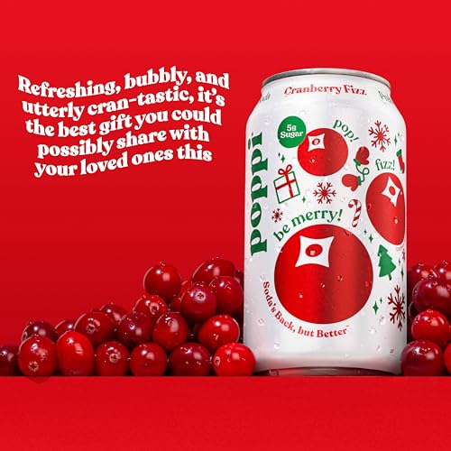 Image of Poppi Prebiotic Soda, Cranberry Fizz, 12 Oz, 12 Pack