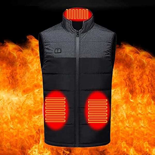 Verwarmde jassen Dames/Heren met 3 temperatuur-warmte-jassen Verwarming USB Elektrische verwarmingsjassen Power Bank-jas Warmteniveau Warmte USB-verwarmingsjas voor koud weer Winterjacht