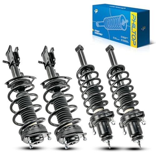 Image of PHILTOP Front Rear Complete Struts w /Spring for 2011-2013 Chrysler 200 2008-2014 Dodge Avenger 2007-2010 Chrysler Sebring 271131 /271130 /171126 * 2 - Quick Fit Kit 4PCS