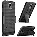 Galaxy S5 Case, i-Blason Transformer Slim Hard Shell Case Holster Combo with Kickstand and Locking Belt Swivel Clip for Samsung Galaxy S5 [Fits AT&T, Sprint, Verizon, T-Mobile] (Black)