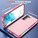 zapica Designed for Samsung Galaxy S22 Case, [Military Drop Protection] [Dual Layer Structure Design] Heavy Duty Shockproof Non-Slip Phone Cover for Galaxy S22, Light Pink