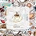 50 Pcs Coffee Stickers | Coffee Waterproof Vinyl Stickers for Water Bottles Book Laptop Bicycle Luggage Cup Mobile Phone Encouragement Decals