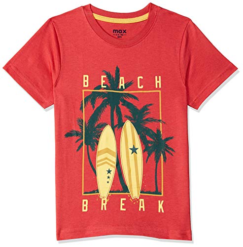 Image of Max Boy's Solid Regular Fit Tshirt