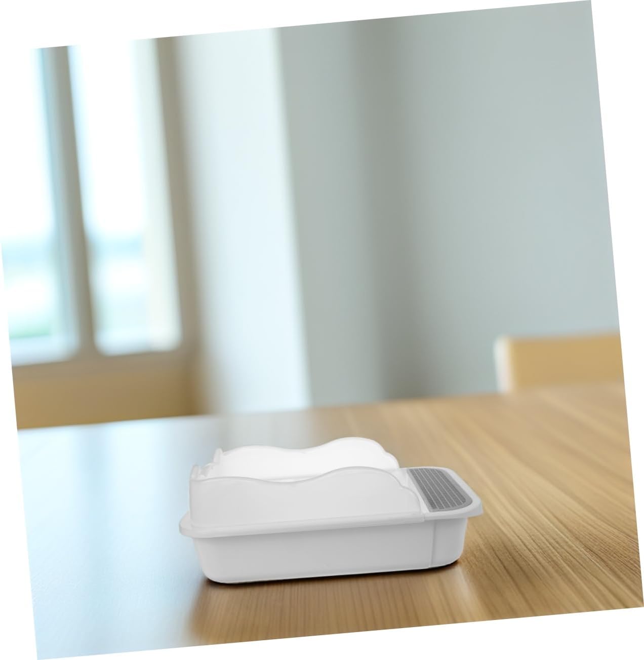 YARNOW 1set Covered Cat Litter Box Kitten Litter Pan Small Boxes for Cats Hooded Pet Toilet Splash