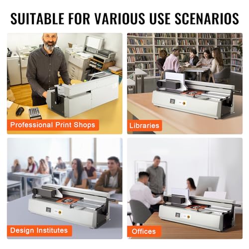 Image of VEVOR Thermal Binding Machine, 400 Sheets Capacity Hot Glue Binding Machine, Thermal Book Binder 40mm Binding Thickness A3(Short Edge) /A4 /A5 Document