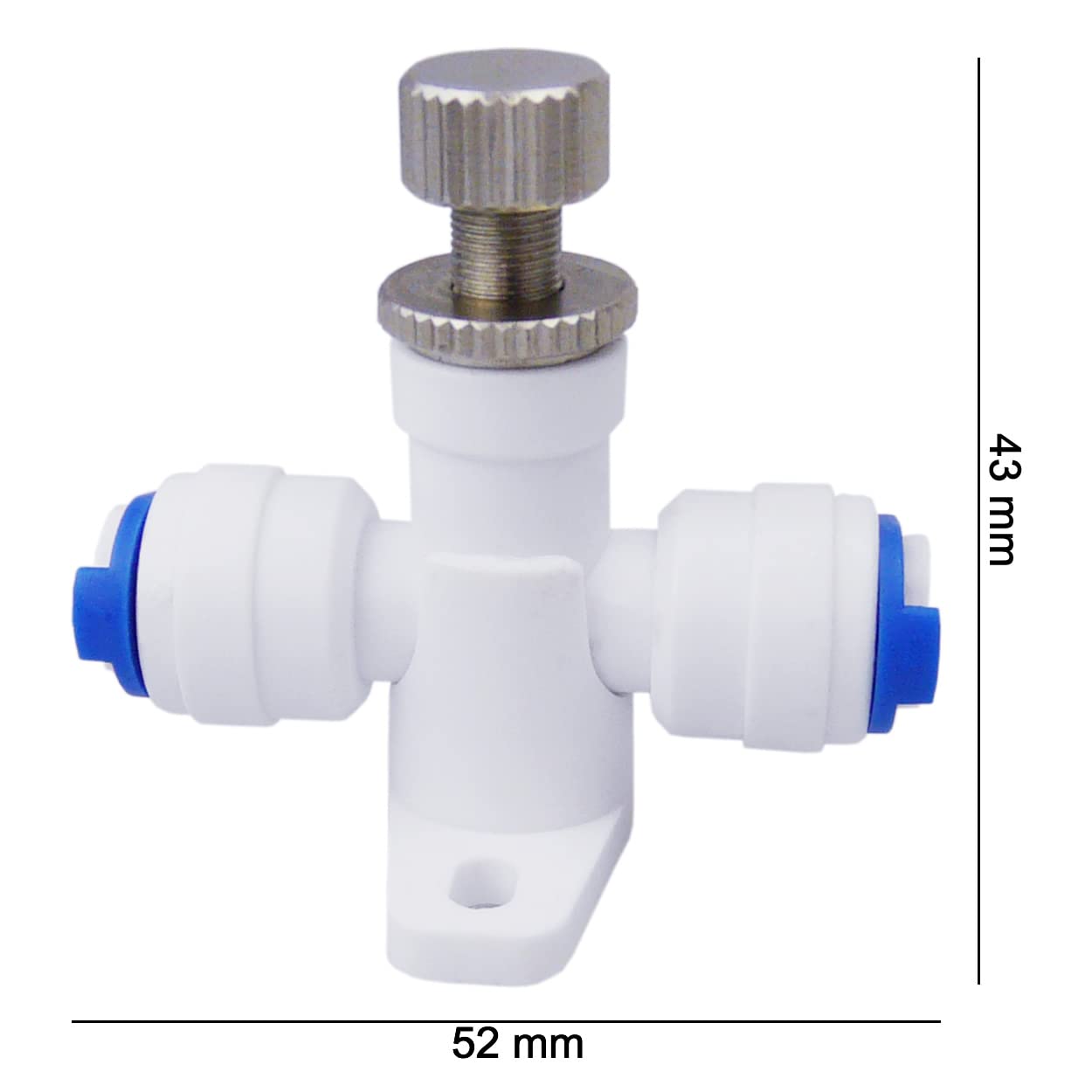 smardy ZO014 Anschluss-Set 10m Wasserschlauch 1/4 Zoll – Universal-Wasserzulauf für Side-by-Side-Kühlschrank & Osmoseanlage – mit Absperrhahn, Rückschlagventil & Durchflussbegrenzer – ohne Werkzeug