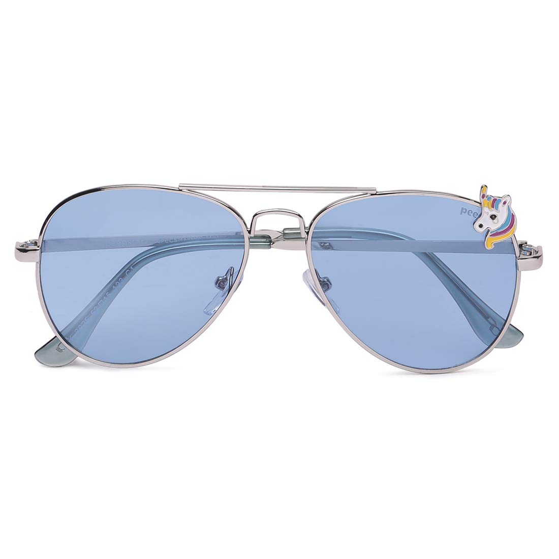 SPECSMAKERS Peepstar Polarized Large Metal Kids Sunglasses, 100% UV, Aviator Frame, Stylish, Full Rim Goggles, Chasma, Shades SM WAC3025 3