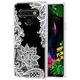 Sidande Case for LG Stylo 6, for LG Stylo 6 Case for Girls Women, Shockproof Clear Floral Soft Flexible TPU Slim Protective Phone Case Cover for LG Stylo 6 (Mandala)