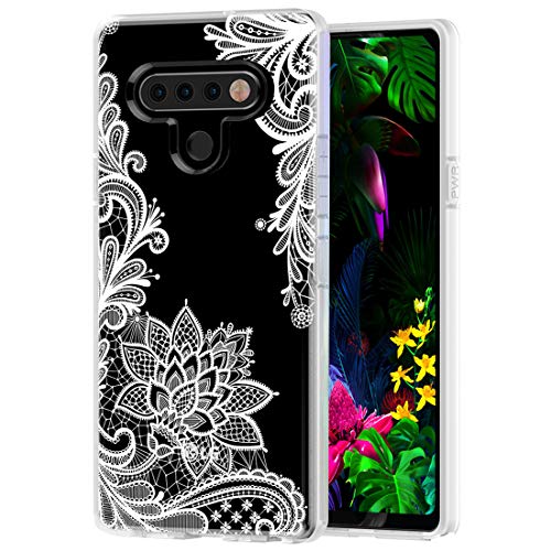 Sidande Case for LG Stylo 6, for LG Stylo 6 Case for Girls Women, Shockproof Clear Floral Soft Flexible TPU Slim Protective Phone Case Cover for LG Stylo 6 (Mandala)