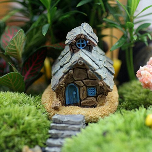Liuqingwind 662194-GARDENDECOR Miniature Fairy Gardens Accessories Mini Stone House Decoration Fairy Garden Miniature Craft Micro Landscape Decors thumb #3