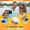 Set de Micrófonos de Solapa Dual PowerDeWise para iPhone, Android y Cámara – Micrófonos de Corbatín Profesionales para Entrevistas, Podcasting, YouTube, Grabación de Video, Vlogging y Enseñanza en Línea Auxiliar 4