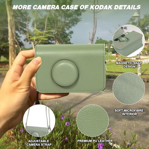 Funda universal para cámara Kodak Ektar H35 H35N verde miniatura 4