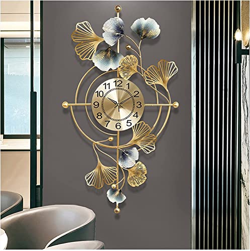 Horloge murale art moderne or 48x83cm pour sublimer votre décoration de maison