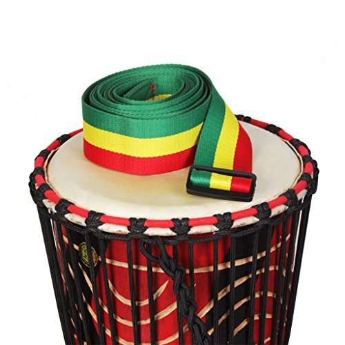 YIJU Durable Djembe Tricolor Strap African Hand Drum Belt Percussion Accessory