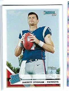 JARRETT STIDHAM 2019 Donruss Rated Rookie Card RC #307 New England Patriots Football