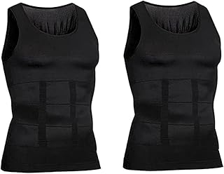 Chaleco para hombre, chaleco moldeador de cuerpo, camiseta de compresión para hombre, chaleco de talla grande