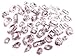 CraftbuddyUS 50pcs Mixed Shapes SEW on Acrylic Silver Set Crystals Diamante Montees Gems