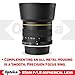 Opteka 85mm f/1.8 Manual Focus Portrait Telephoto Lens for Nikon D5, D4S, DF, D4, D810, D800, D750, D610, D600, D500, D7500, D7200, D7100, D5600, D5500, D5300, D3400 and D3100 Digital SLR Cameras