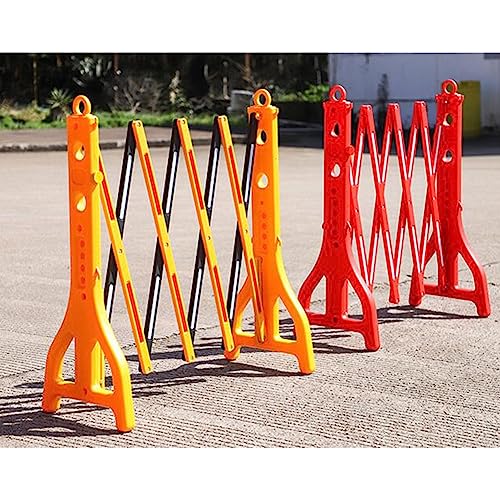 Barrière mobile extensible jaune pour protéger les zones de travaux - 3