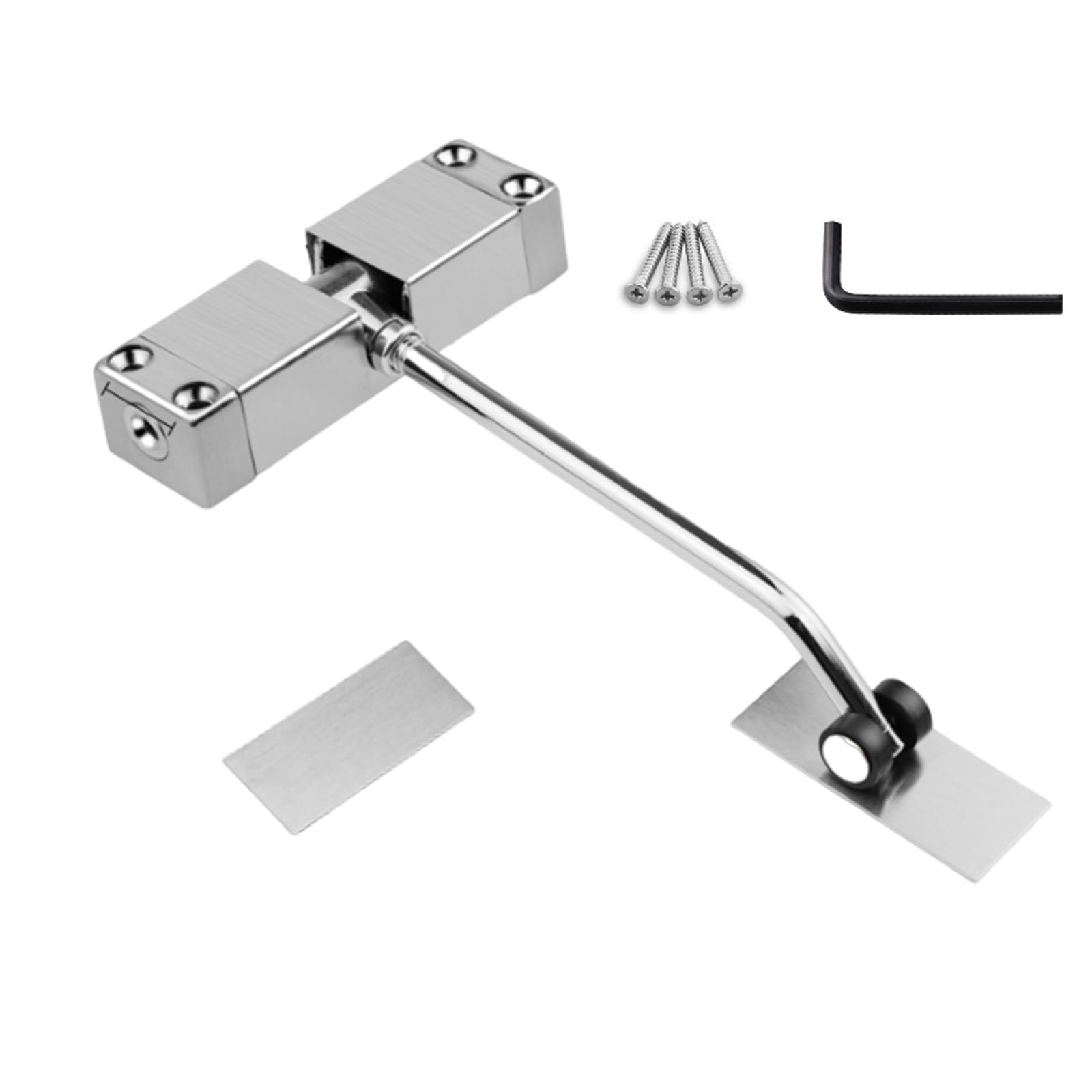 Quiet Spring Door Close Adjustable Tension Closing Door Mechanism Simple Install for Residential & Commercial Automatic Close