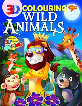 3D colouring- wild animals