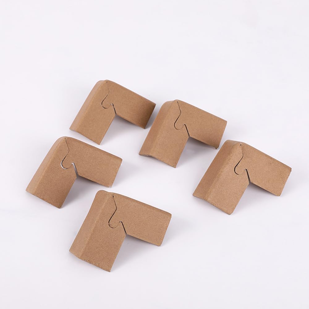 Rubik Cardboard Packing Corner Protectors, 30pcs Shipping Box Edge Guards for Packaging Moving Paintings Books Photos (60x60x3mm)