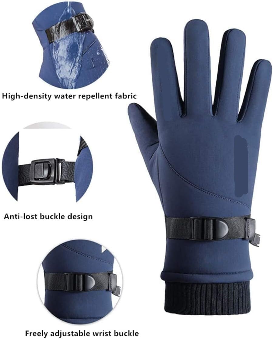 Guantes de Ciclismo Guante Guantes para Deportes Al Aire Libre Pantalla Táctil Polar Cálido Impermeable Motocicleta Guantes Deportivos