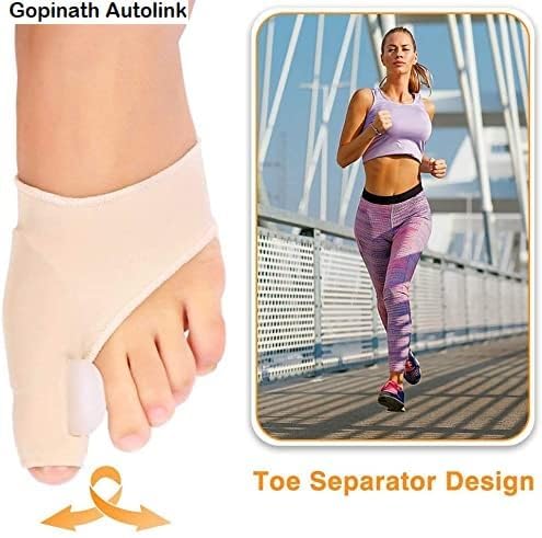 KACHKIT Bunion Correction Toe Separator With Support Toe Straighteners Bunion Relief Relaxing Toes Hammer Toe Straightener(1pair) 2