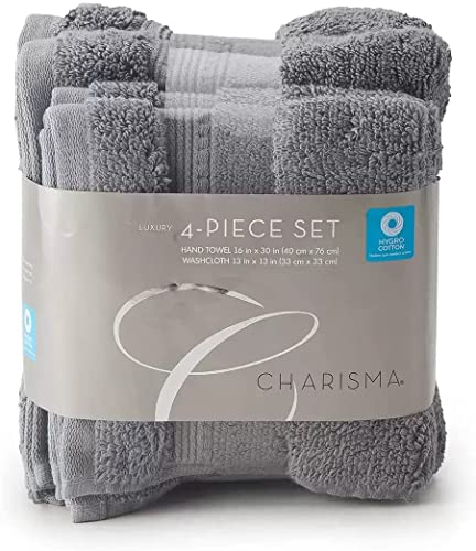 Charisma New Soft and Luxurious 4 Piece Towel Set | 2 Hand Towels and 2 Wash...