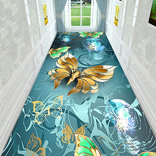 Alfombras de pasillo largo y super largo felpudo de entrada moderno con moqueta corredor 3D 3