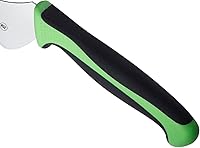Vista 4 de Mercer Culinary Millennia Colors - Cuchillo para pan descentrado de 9 pulgadas con borde ondulado, verde