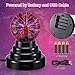 Theefun Plasma Ball, 3 Inch Plasma Lamp, Touch Sensitive Plasma Globe USB or Battery Powered Nebula Thunder Lightning, Novelty Toy for Kids, Parties, Prop, Bedroom, Home, Decoration