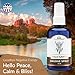 Palo Santo and Sage Smudge Spray (4oz) Grounding & Clarity - Cleansing Energy & Aura – Sage Spray for Smudging & Negative Energy – Smokeless Mist for Home & Meditation – Crystal Infused, USA Made