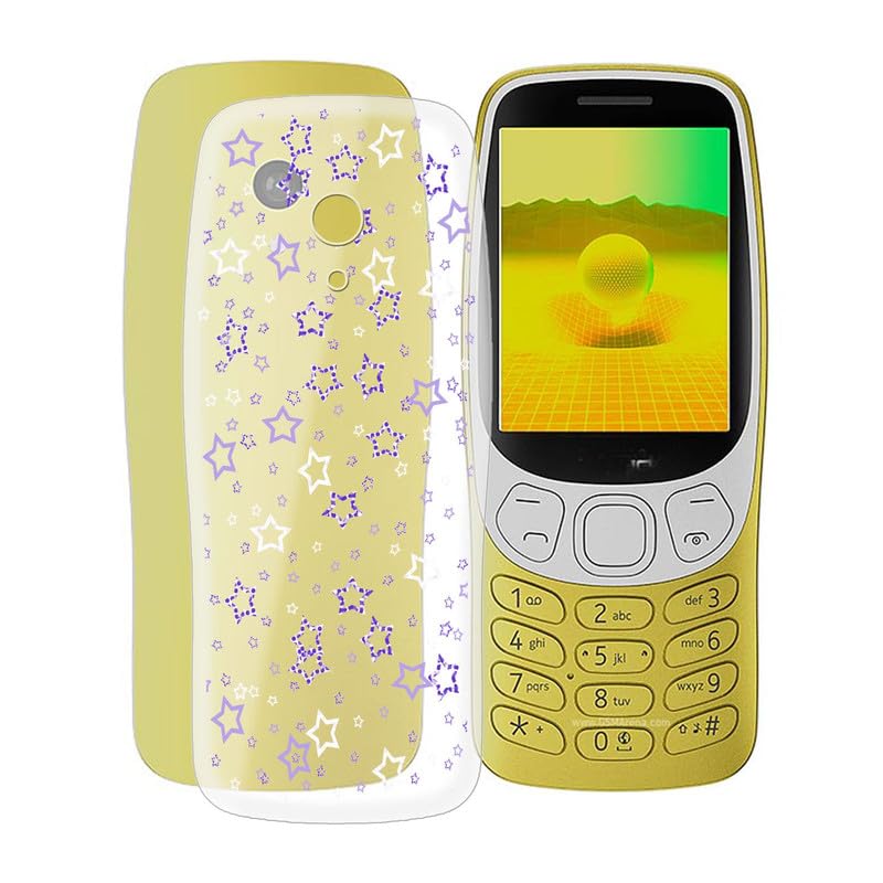 Phone Case for Nokia 3210 2024 (2.4"), Clear Shockproof Soft Silicone Cover [Ultra-Thin ] [Anti-Yellowing] Flexible TPU Bumper Shell for Nokia 3210 2024 - XT35