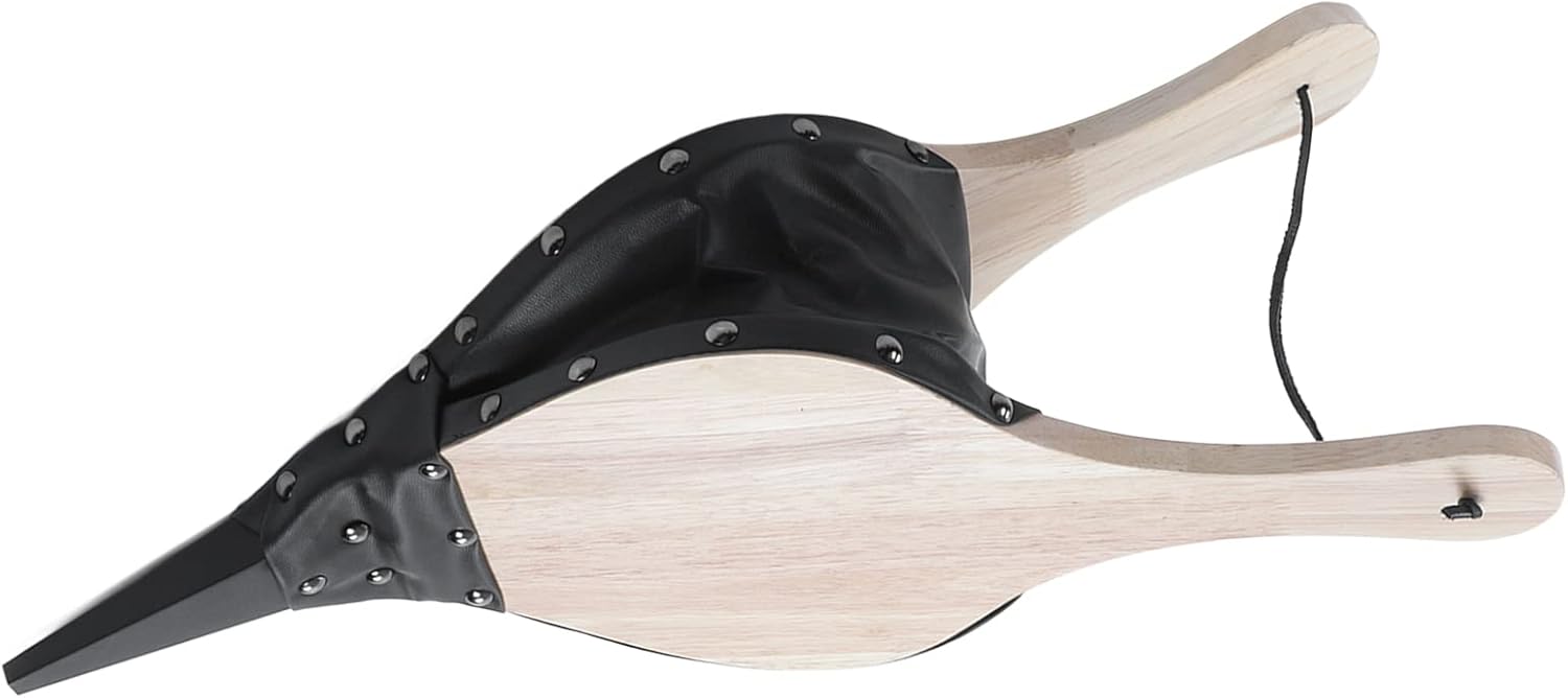 Fireplace Bellows Indoor, 19.09 X 7.87 Inch Wood Fireplace Blower with Sling, Heat Resistant Leather Great Tool for Fireplaces, Fire Pits, Wood Stoves, Barbecues, Outdoor Camping