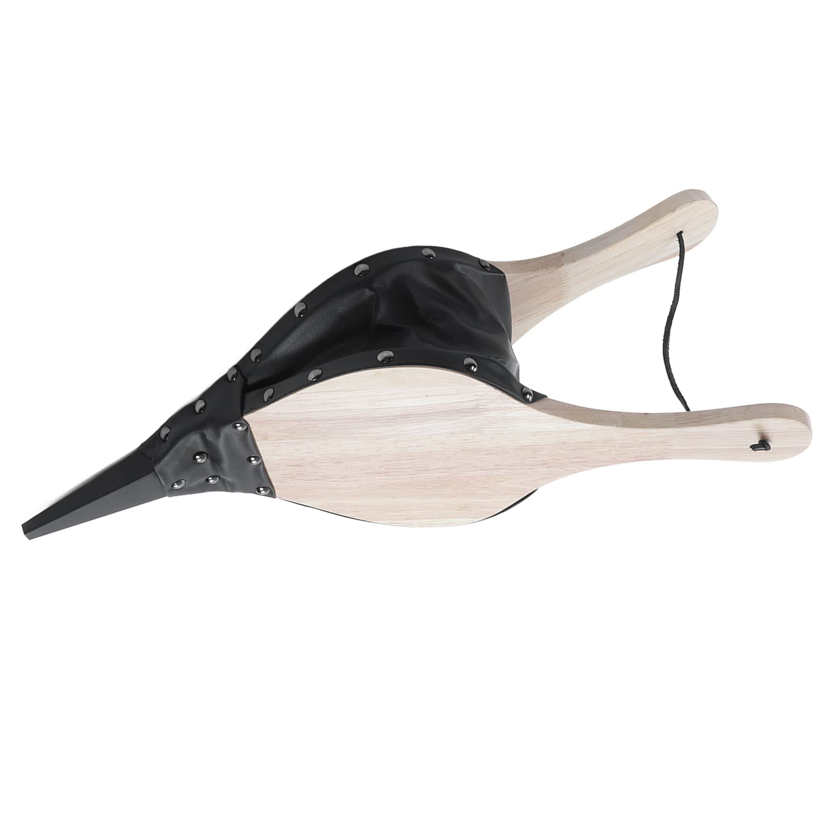 Mantice per Camino, soffiatore di Fuoco Manuale in Legno Massiccio e Pelle Resistente al Calore, mantice Durevole per Barbecue, Campeggio, Camino da Interno; Design ergonomico per