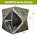 AUSCAMOTEK See Through Ground Blind for Deer Hunting, 2-3 Person Pop-Up Camouflage Blind
