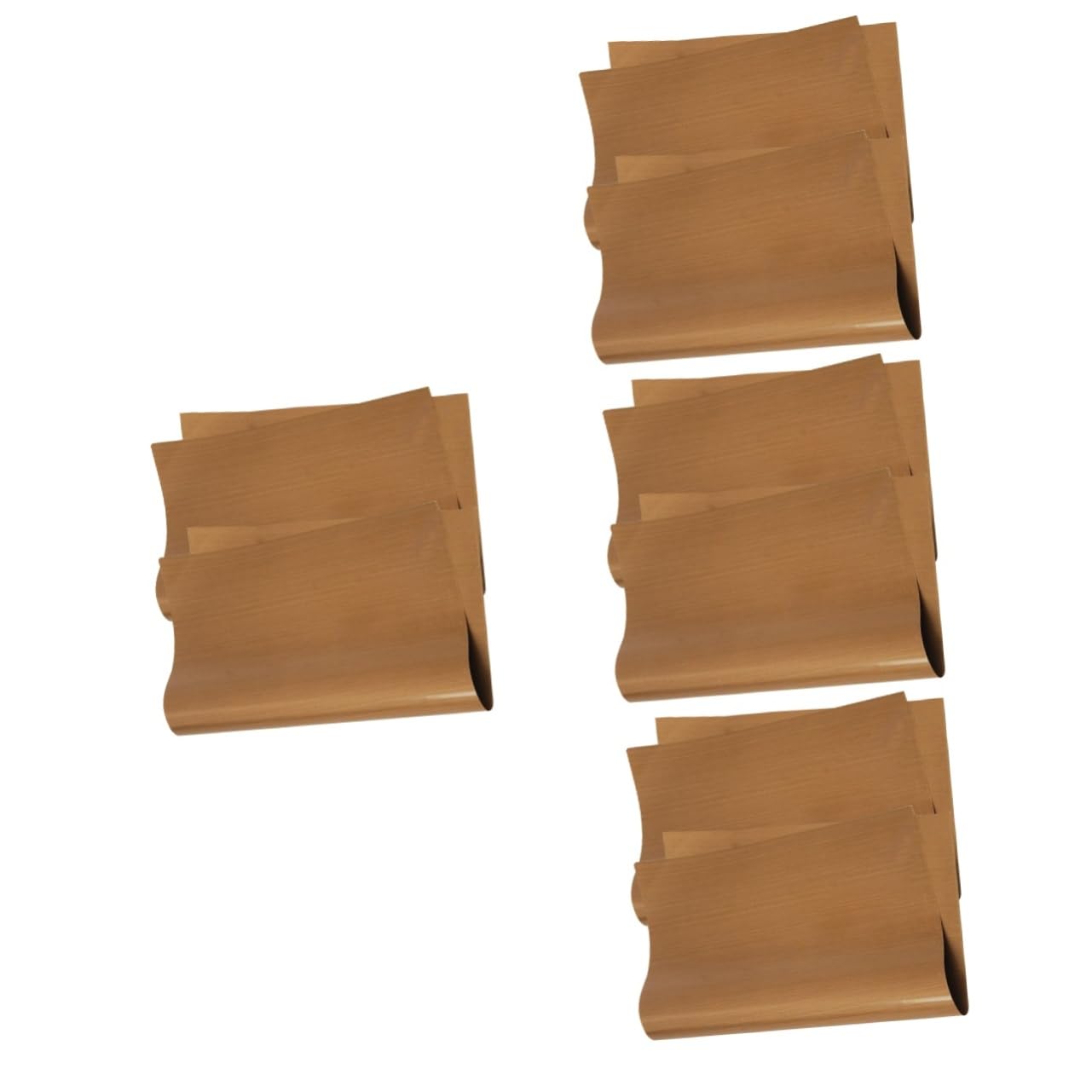 Amosfun 8 Hojas paño para hornear planchas de asar planchas para asar alfombrilla reutilizable para moldes para pasteles alfombrilla para hornear sarten parrilla alfombrilla para horno