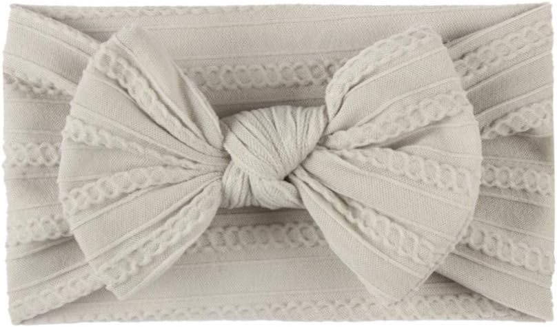 Bow Turban Hair Headband Headwears Kids Accessories Girls Baby Baby Care (E, One Size)