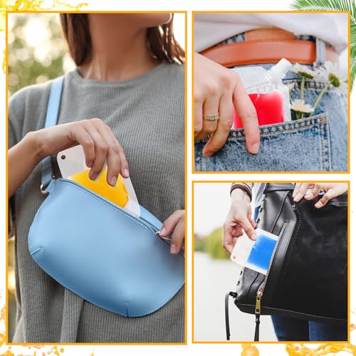 Seeloowy 100 Pcs Plastic Pouches Bulk Disposable Clear Juice Pouches Squeeze Salsa Leakproof Beverage Bags with Funnel for Adult Travel Outdoor Sports Concert (1.7 oz) by Seeloowy - Image 7