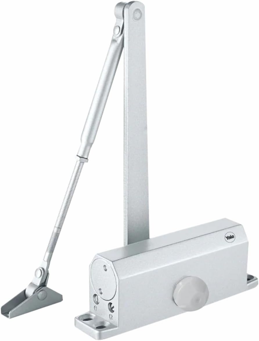 Yale Door Closer (DCR 504), Door Weight Upto 80 Kgs, Silver