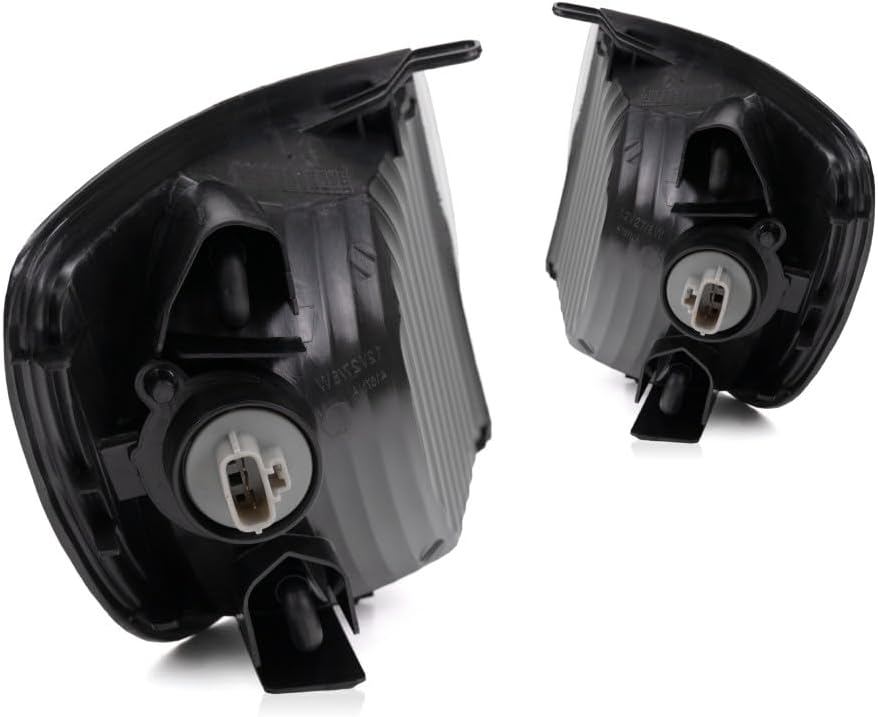 CarLights360: For 2001 2002 2003 Toyota Sienna Turn Signal Light Assembly Driver and Passenger Side Pair CE/LE/XLE Models | Amber/Clear Lens | w/Bulbs | DOT Certified | TO2530138 TO2531138