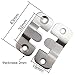 MZMing 10 Pares [Paquete de 20] Soporte Empotrado de Montaje Oculto Enclavamiento...