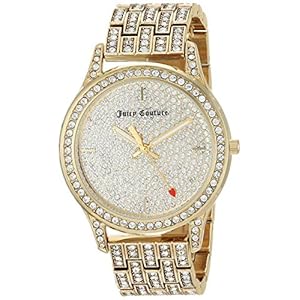 Juicy Couture Black Label Women’s Genuine Crystal Accented Bracelet Watch
