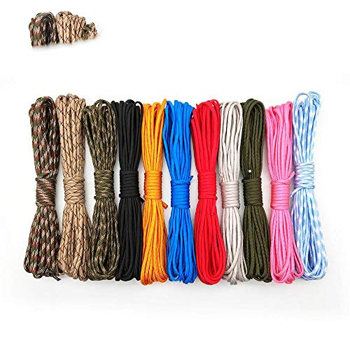 LLAAIT 100FT Dia.4mm 7 Stand Core Paracord per