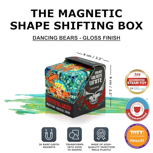 Image of Shashibo Grateful Dead Magnetic Puzzle Cube, Stress Relief Fidget Toy